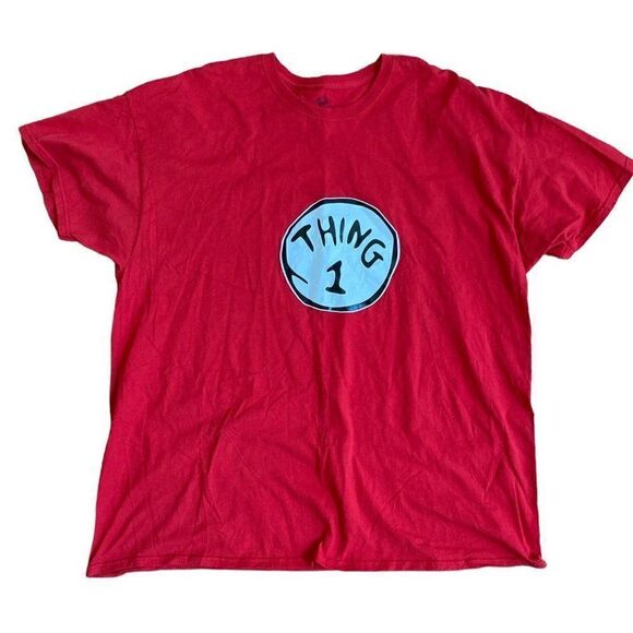 Dr. Seuss THING 1 Tshirt Red sz 2x - Picture 1 of 3